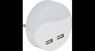 V-TAC VT-84-RD Ronde LED wandlamp - Nachtlampjes - USB - Samsung - IP20 - Wit - 0.4W - 10 Lumen - 3000K