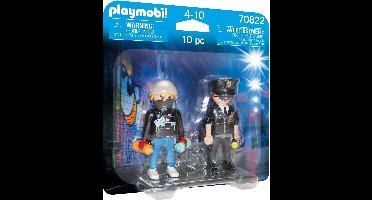 PLAYMOBIL DuoPack politieagent en graffiti spuiter- 70822