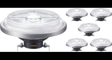 Voordeelpak 6x Philips MASTER LED Spot G53 AR111 10.8W 620lm 40D - 930 Warm Wit | Beste Kleurweergave - Dimbaar - Vervangt 50W