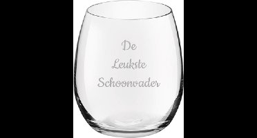 Gegraveerde Drinkglas 39cl De Leukste Schoonvader