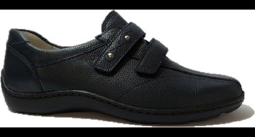 Waldlaufer Klittenbandschoen 496301 172 002 Wijdte H Blauw Gladleer - 8 / 42