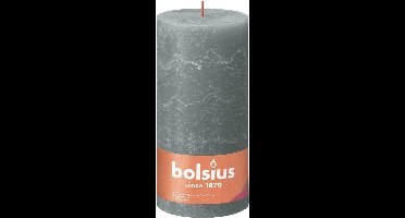 Bolsius Stompkaars Eucalyptus Green Ø100 mm - Hoogte 20 cm - Grijs/Groen - 125 Branduren