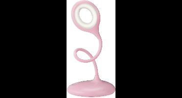 Qware Office - Flexible Desk Light - Led lamp - Toronto 39 cm - Bureaulamp - Roze - Dimbaar