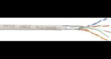 TRU COMPONENTS Netwerkkabel CAT 6 F/UTP 4 x 2 x 0.27 mm² Wit 25 m