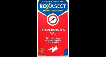 Roxasect zilvervisjes val - zilvervis lokstof - ongediertebestrijding - insectenval - binnen/buiten - zilvervis val - 2 stuks