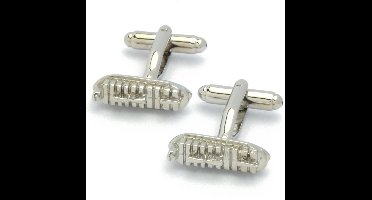 Manchetknopen - Containerschip Boot Zilverkleurig