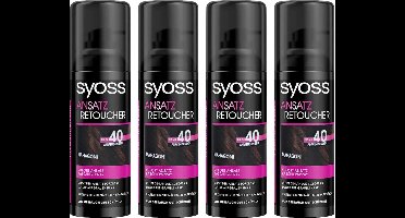 Syoss Uitgroeispray Donker Mahonie 4 x 120 ml