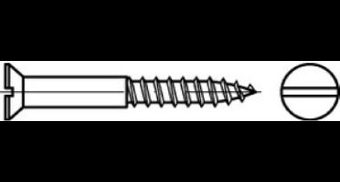 houtschroef verzinkt platkop 3.5 x 40mm 25 stuks