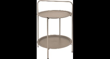 Bijzettafel 50 cm - taupe - 2 verdiepingen