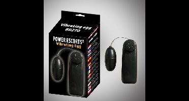 Power Escorts heerlijke vibrerend eitje - Trendy Zwart -  Meerdere snelheden