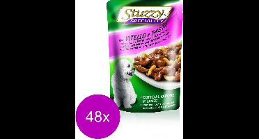 Stuzzy Pouch Adult 100 g - Hondenvoer - 48 x Kalfsvlees&Pasta