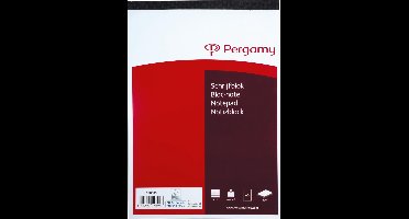 Pergamy schrijfblok, 60 g/m², ft A5, 100 vel, geruit 5 mm