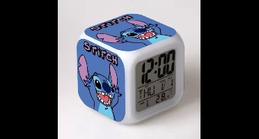 Stitch LED Wekker - Voor kinderen - handen omhoog