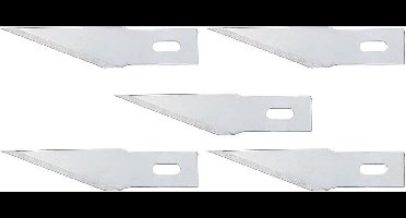 Faller - 5 Wisselmesjes, scalpel, recht - modelbouwsets, hobbybouwspeelgoed voor kinderen, modelverf en accessoires