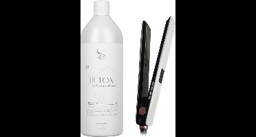 Zap Anti-Residu Detox Shampoo 1L/33,8 fl.oz + Stijltang nano-titanium coating lcd-display - 130 °C tot 230 °C