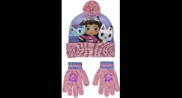 Gabby's Poppenhuis Winterset Meisjes Muts en Handschoenen