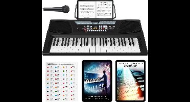 Finesse Keyboard Piano - 54 Keys - Pianostickers - Elektrische Piano - Digitale Piano - Kind - Volwassenen
