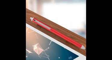 Aluminium Touchscreen Pen voor Tablet en Smartphone - Rood Zachte Hoofd .