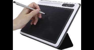 Elektronisch notitieblok 9 inch LCD-schrijfbord grafisch tablet handschrift tekentafel - zwart met beschermhoes .
