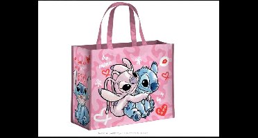 Lilo & Stitch: Shopper 450x400mm, gerecycleerd van PET flessen, Lilo en stitch tas, Boodschappentas, lilo en stitch, Shopper