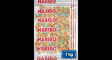Haribo Rainbow worms - zuur snoep in fruitsmaken - 1kg zak
