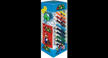Super Mario Stationery Set Tower – 35-delige bureau-set (8 × 8 × 24 cm, 3–12 jaar) - Schrijfwarenset