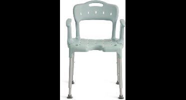 Etac Swift Douchestoel - Swift douchestoel met armsteunen en rugleuning Lagoon Green - Comfort Hulpmiddel - Veilig douchen