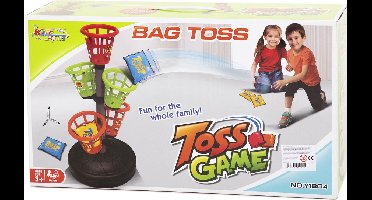 Tuinspel zakjes werpen buitenspeelgoed kleurrijk spel voor kinderen.