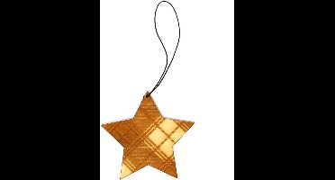 Kerstboom hanger ster tartan - Caroline Wolfe Murray