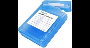 Afsluitbare bescherm box voor 3,5'' HDD / blauw