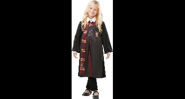 Rubies - Harry Potter Kostuum - Gryffindor Mantel Kostuum Kind - Rood, Geel, Zwart - Maat 116 - Carnavalskleding - Verkleedkleding