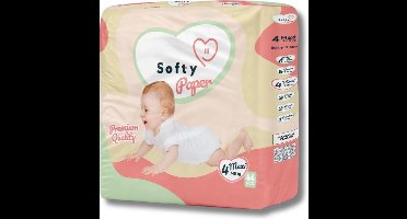 Softy Paper - babyluiers - maat 4 (7-18kg) - 84 luiers - baby