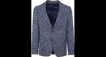 Suitable Colbert Royal Blauw Ruiten - Maat 50 - Heren blazer