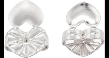 New Age Devi - 2 -correctie- oorbel- zilverkleur- oorbel lifters- tegen kantelen van de oorbellen 2 -correctie- oorbel- zilverkleur- lifters- voorkom kantelen van oorbellen