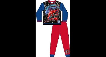 Spiderman Pyjama - Maat 134/140 - Blauw met rood - Spider-Man - Jongenspyjama
