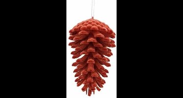 Hanger - Denappel - flocked - roest -dia.9H13cm
