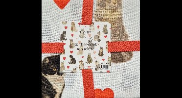 2x Theedoek - Francien Katten - 60x60cm - Keuken - Tafelen