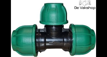 Tyleen PP klemkoppeling T-stuk 50 x 32 x 50mm