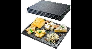 Dienblad Steen Rechthoekige 30x20cm 4 stuks - Serveer Plateau - Serveerplateau