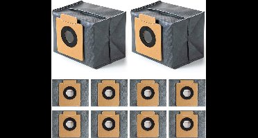 10 stuks stofzakken compatibel met Eufy Clean X8 Pro / X10 Pro Omni Robot, X8 Pro robotstofzuiger, stofzak, reservezak, accessoires, stofzuigerzakken, reserveonderdelen