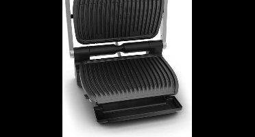Tefal GC707D Contactgrill Elektrisch RVS, Zwart