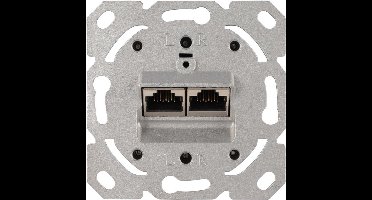 Q-Link inbouw conds tel/dat cat6a 2x8 alu elememt