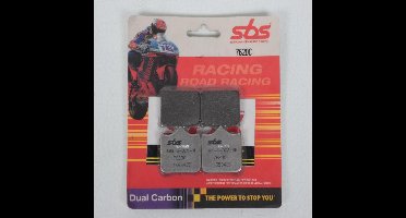 Paire plaquette de frein AV 762DC Carbone SBS pour moto Aprilia 1000 RSV 2001-10