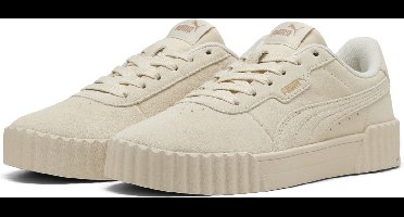 PUMA Carina 3.0 SD Dames Sneakers - Alpine Snow-PUMA Gold