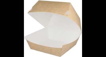 Hamburgerbak Groot Kraft/Wit (400 stuks)