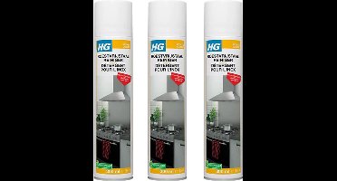 HG Roestvrijstaal Reiniger 3-pack met KD spons
