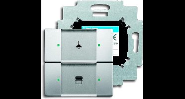 ABB Busch-Jaeger KNX sensor 2-voudig met busaankoppelaar - pure-rvs (2CKA006116A0178)