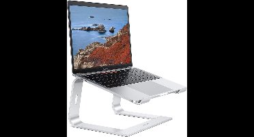 Laptopstandaard, notebookstandaard met ventilatie, universele PC Riser Ergonomische laptophouder aluminium voor laptops van 10-15,6 inch