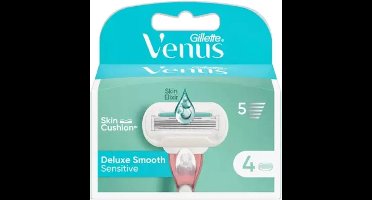 Gillette Venus Rasierklingen, Deluxe Smooth Sensitive, 4 St