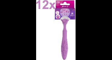 Wilkinson Sword - Xtreme 3 - My Intuition - Comfort - Cherry Blossom - Wegwerpscheermesje - 12 Stuks - Voordeelverpakking